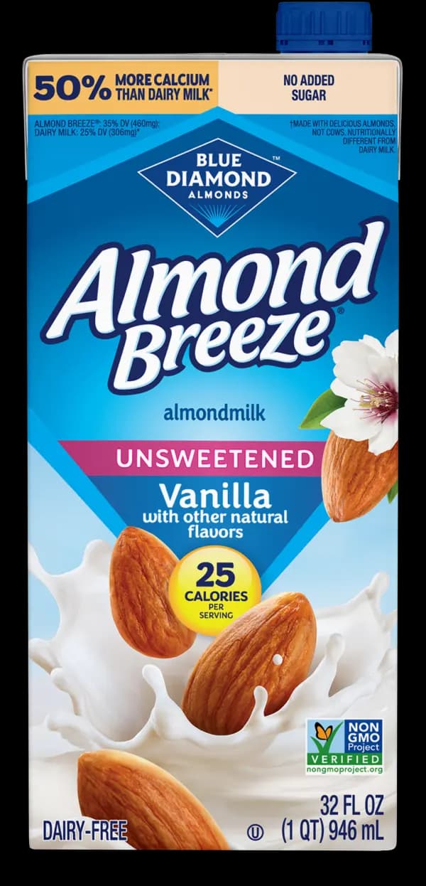 Almond Breeze Shelf Stable Almondmilk packaging