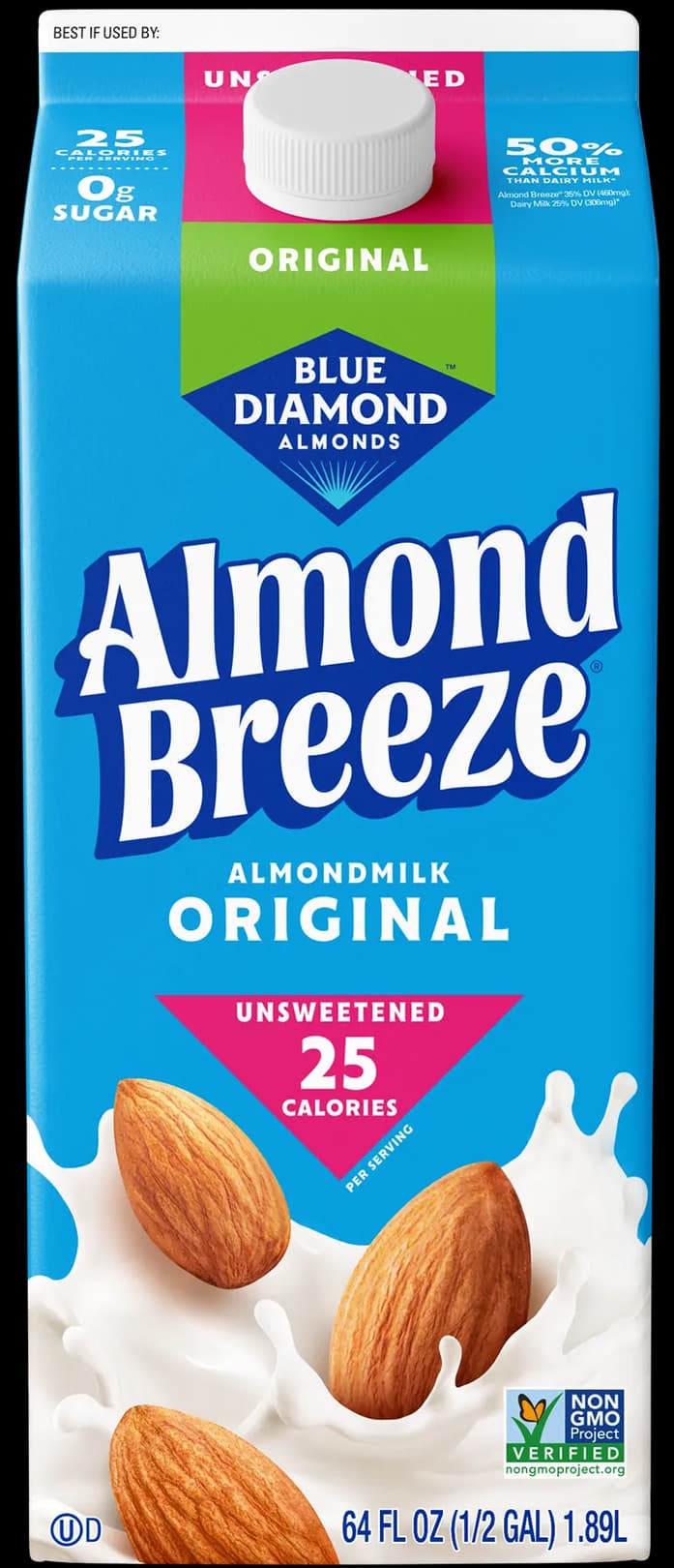 Almond Breeze Refrigerated Unsweetened Original Almondmilk