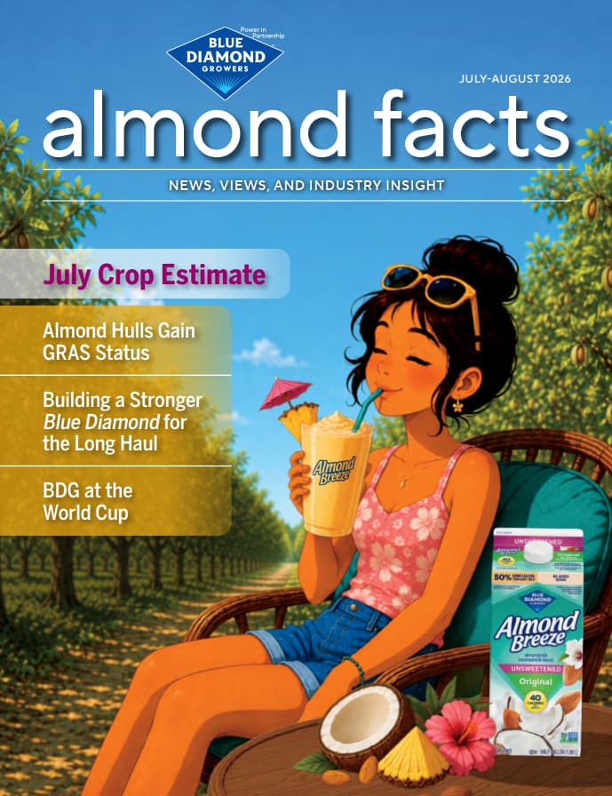 Almond Facts Magazine Cover July-August 2026